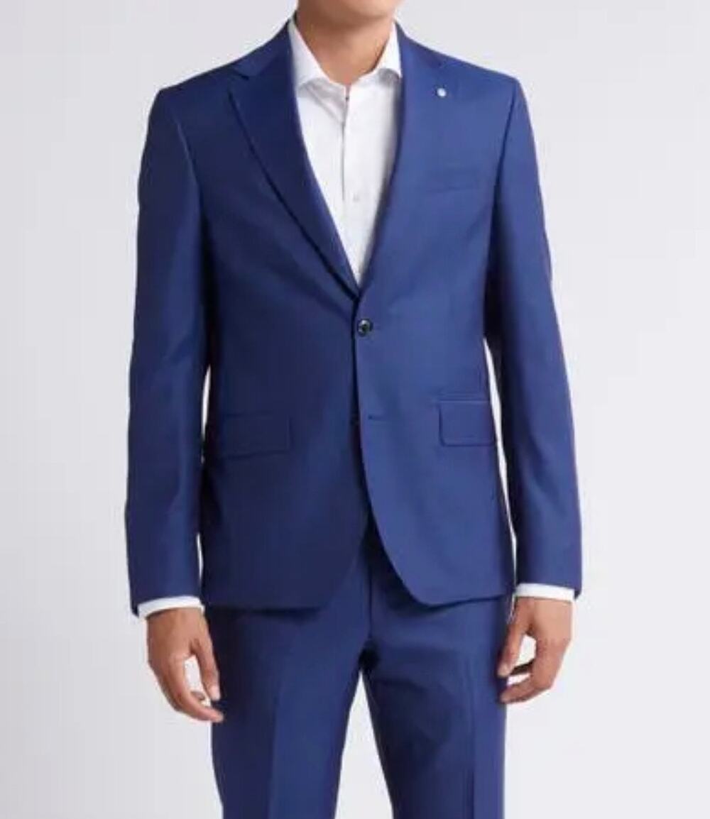 New Ted Baker Roger blue suit jacket blazer 42R
